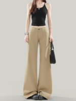Women Micro Flared Jeans Loose Wide Leg Flared Pants - Image 3