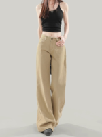Women Micro Flared Jeans Loose Wide Leg Flared Pants - Image 4